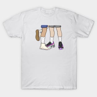 skater boy and drummer boy T-Shirt